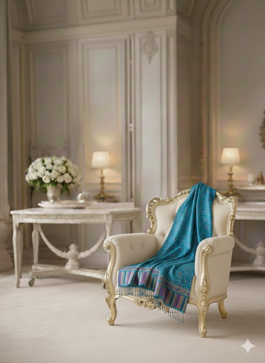 Himroo Handwoven Cotton–Silk Shawls