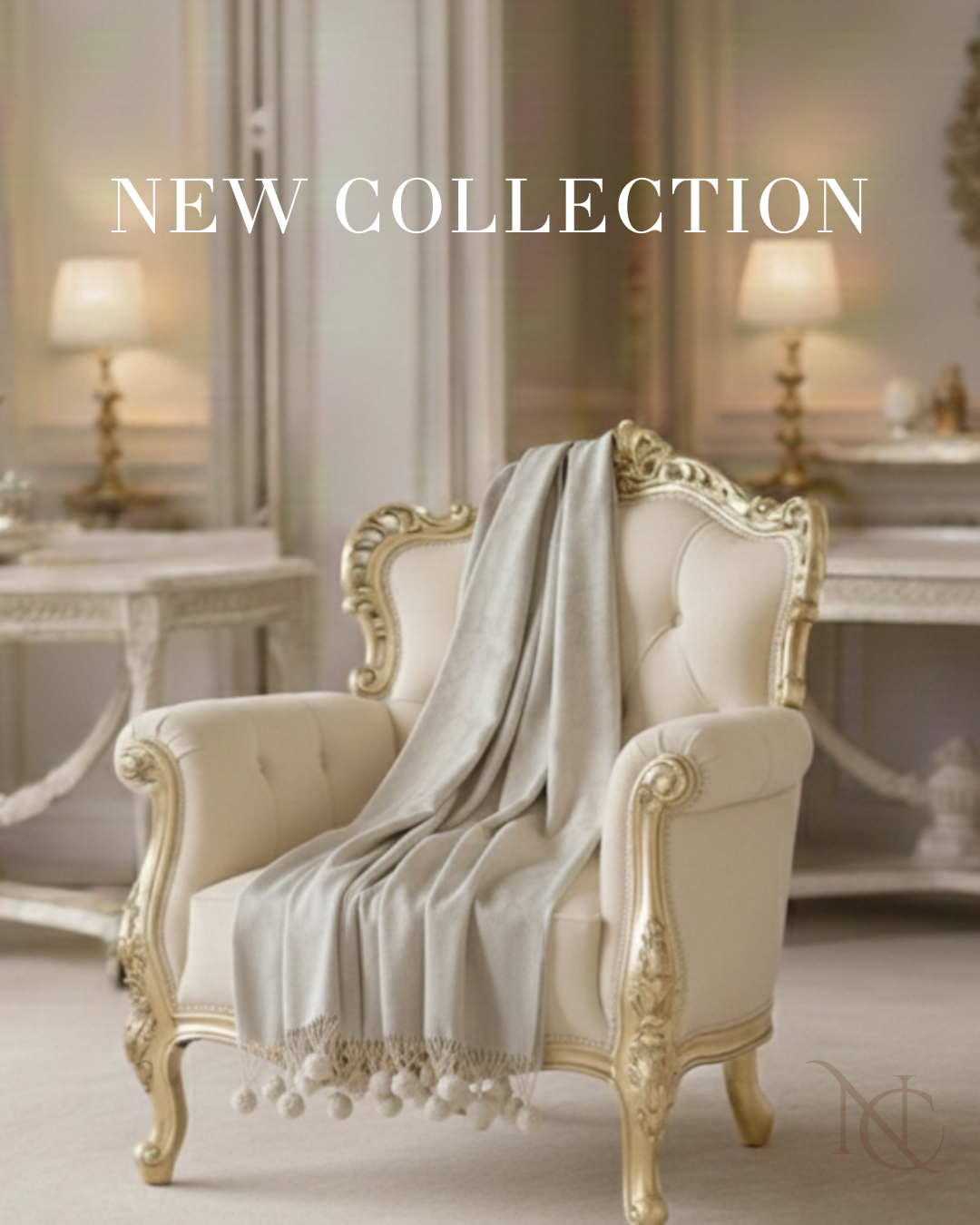 FUR BALLS PASHMINA SHAWL