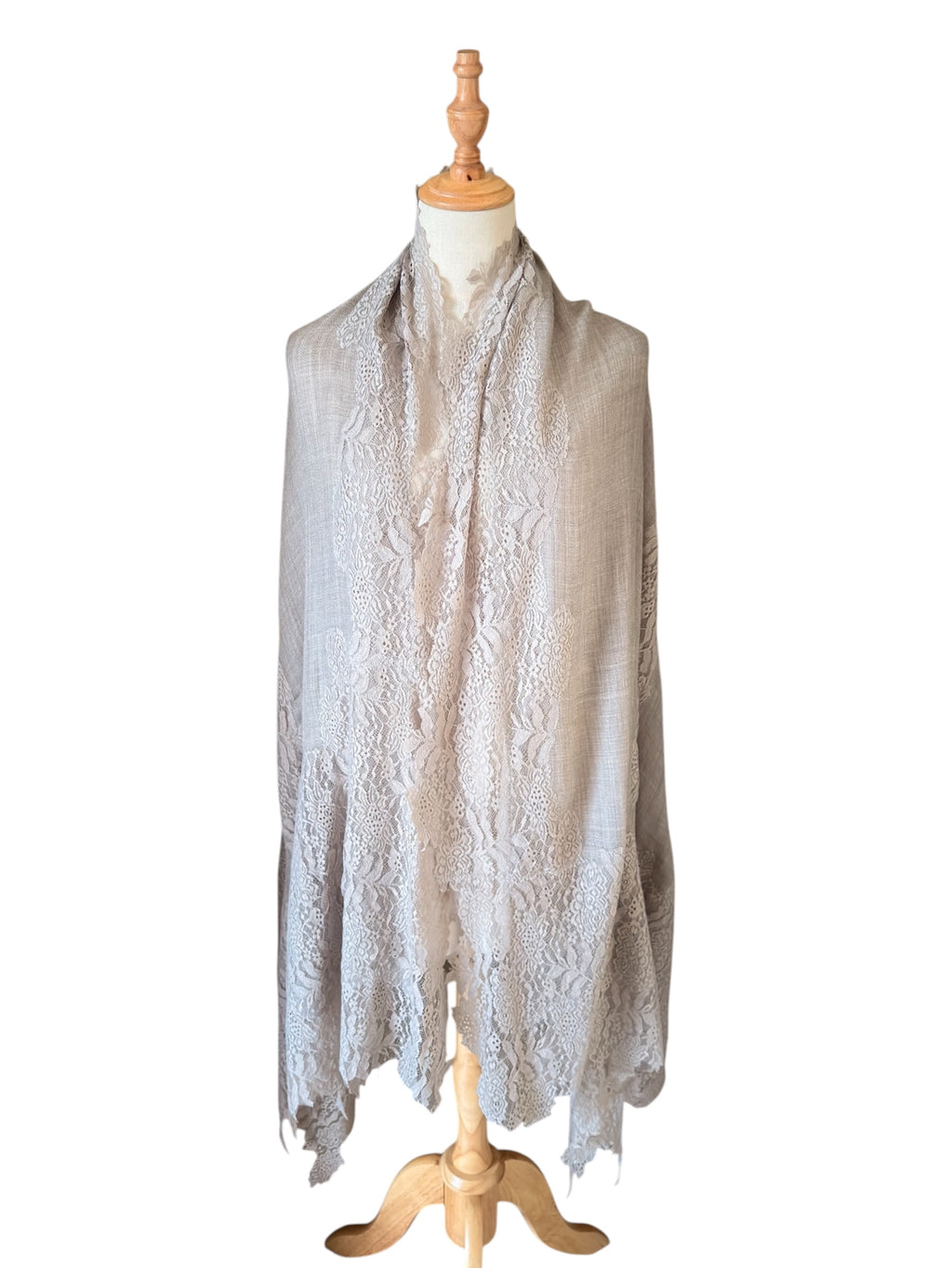 Kashmiri Shawl | Valentino Lace | Bronze