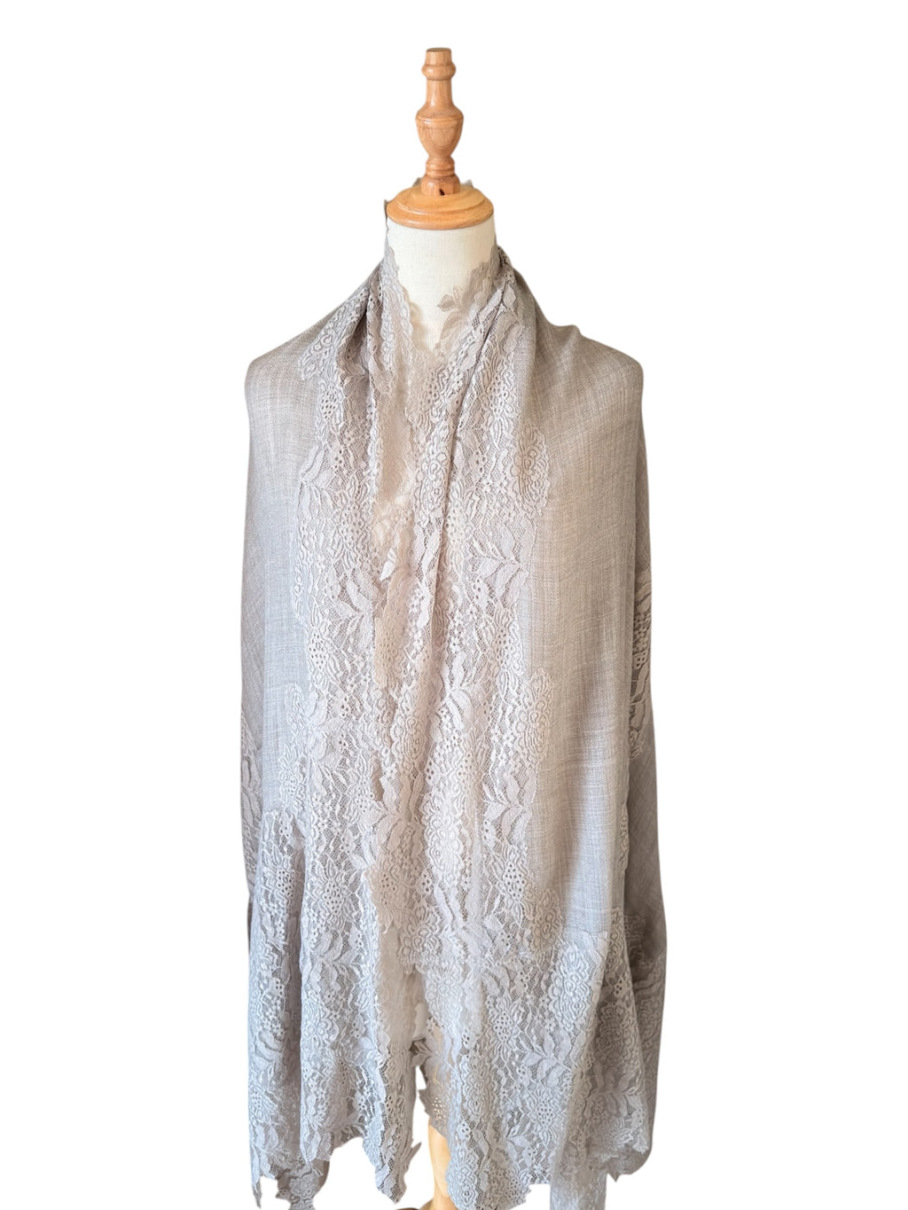 Kashmiri Shawl | Valentino Lace | Bronze