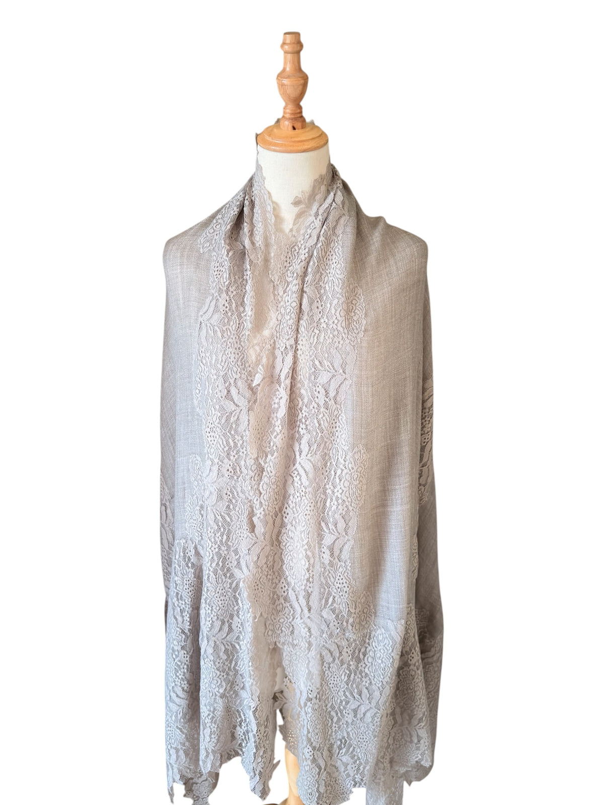Kashmiri Shawl | Valentino Lace | Bronze