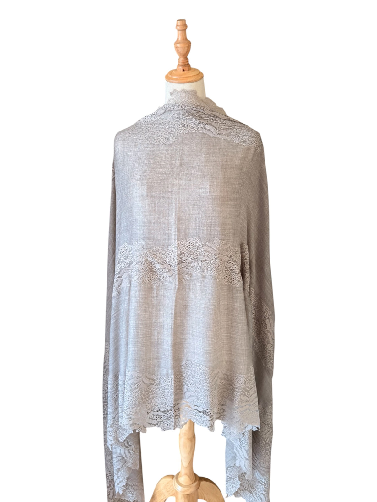 Kashmiri Shawl | Valentino Lace | Bronze