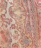 Noori Couture coffee brown pashmina shawl featuring an intricate multi-tonal traditional paisley pattern and soft texture