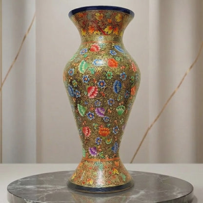 Hand-Painted Paper Mâché Art Vase – Limited Edition | Luxury Collectible