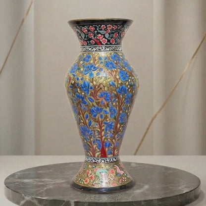 Hand-Painted Paper Mâché Art Vase – Limited Edition | Luxury Collectible